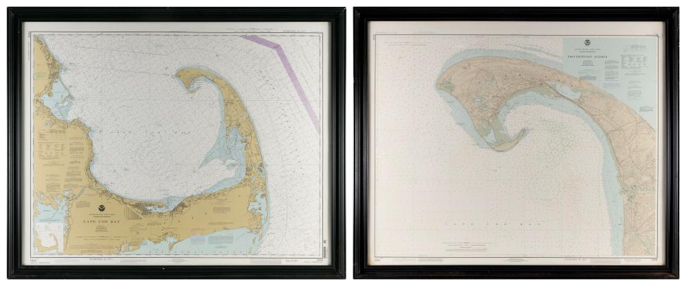 TWO CAPE COD CHARTS 20TH CENTURY