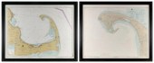 TWO CAPE COD CHARTS 20TH CENTU