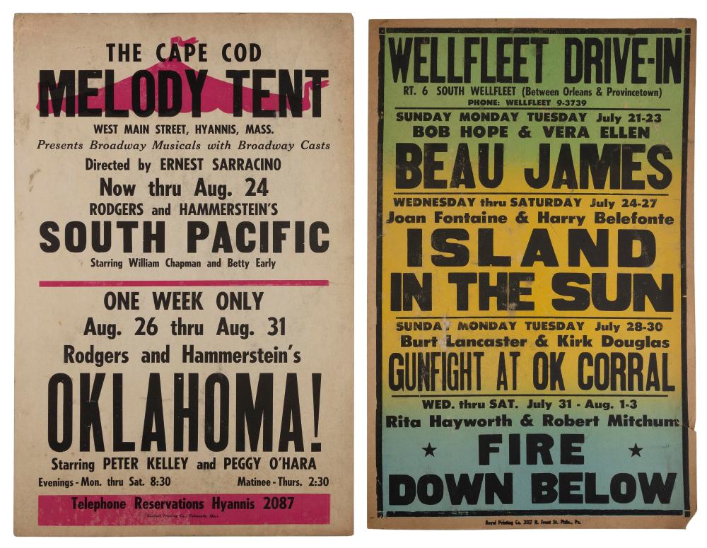 TWO CAPE COD-RELATED BROADSIDES