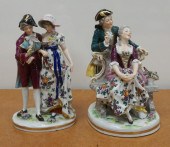 TWO CAPODIMONTE PORCELAIN FIGU
