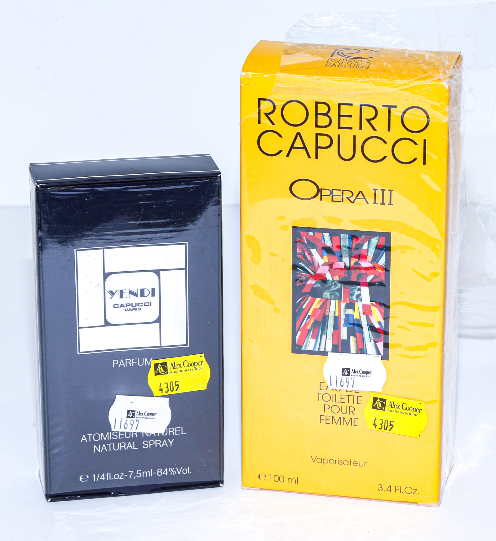 TWO CAPUCCI PERFUMES Including