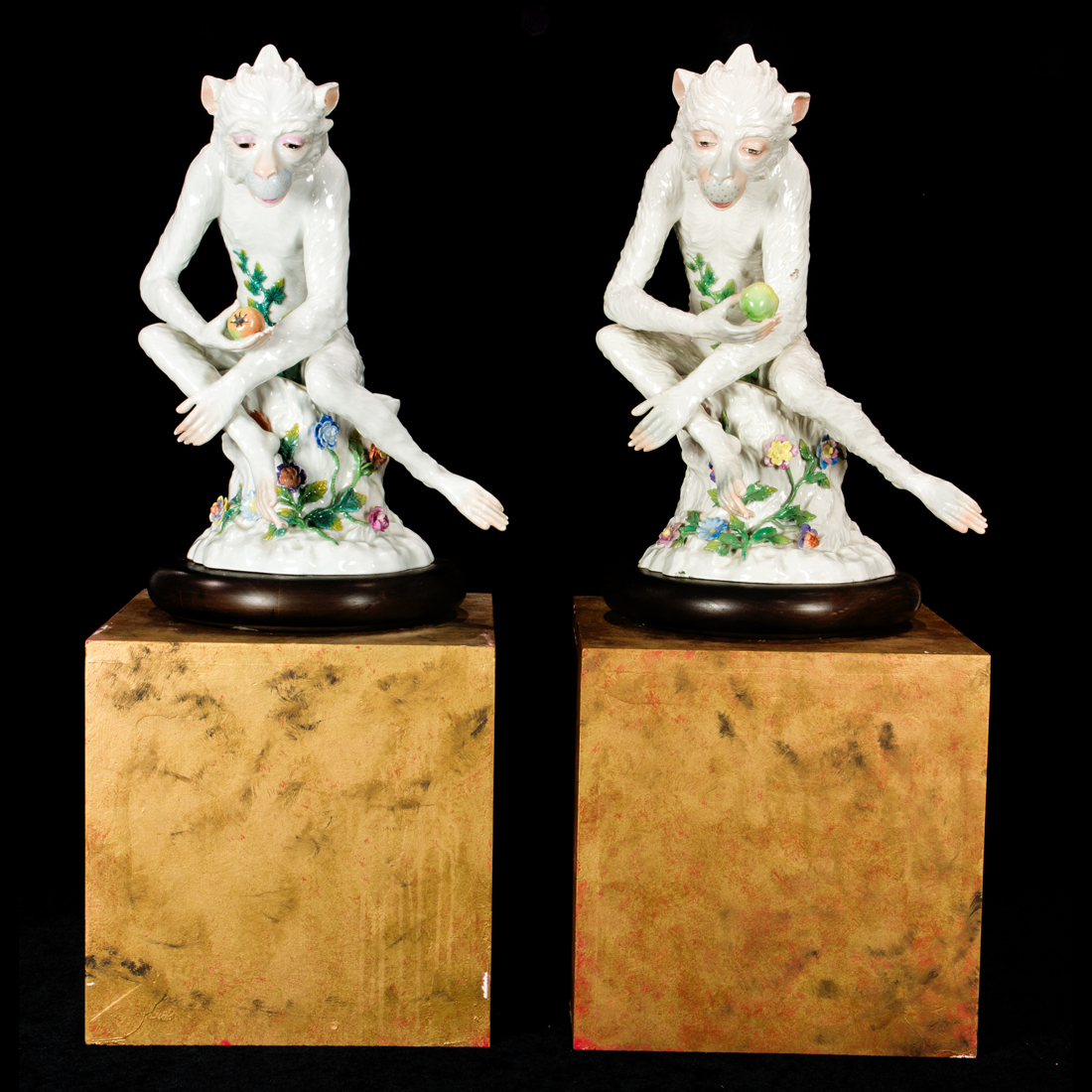 TWO CARL THIEME DRESDEN PORCELAIN