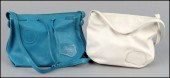 TWO CARLOS FALCHI LEATHER SHOU