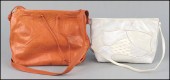TWO CARLOS FALCHI LEATHER SHOU