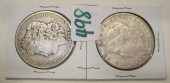 TWO CARSON CITY SILVER MORGAN