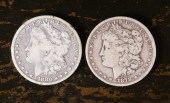 TWO CARSON CITY SILVER MORGAN
