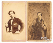 TWO CARTE DE VISTE PHOTOGRAPHS