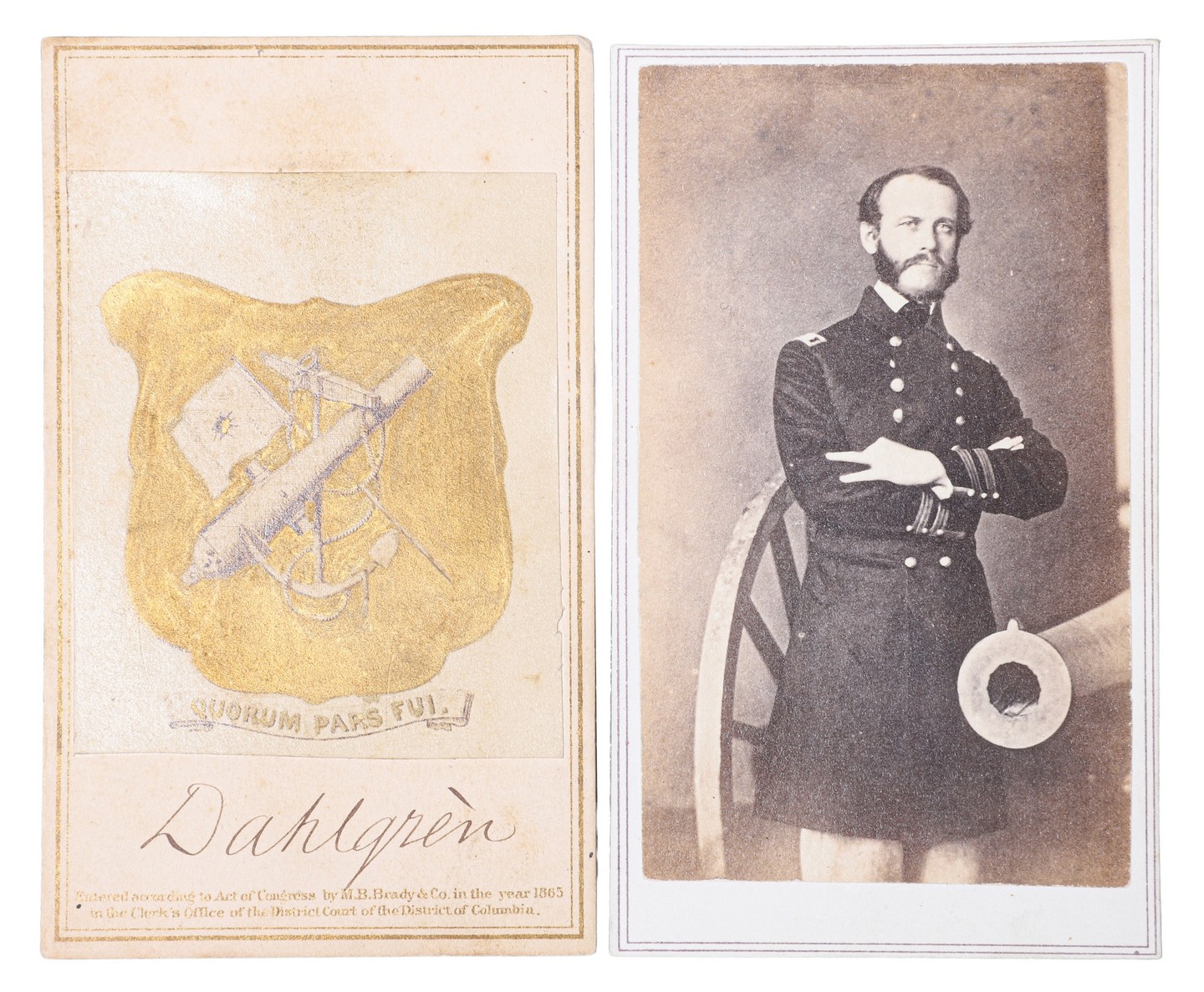 Two cartes de visite of Civil War