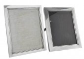 TWO CARTIER FRENCH SILVER FRAM