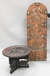 TWO CARVED AFRICAN PIECESTwo C