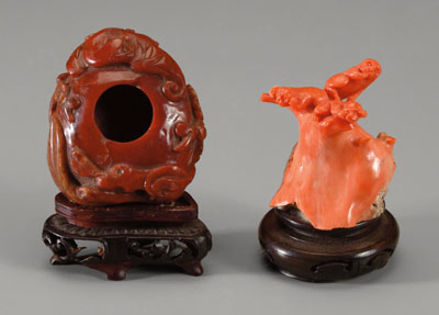 Two carved Chin