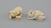 Two Carved Ivory Netsukes Cont