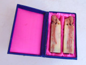 TWO CARVED STONE CHINESE SEALS