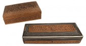 TWO CARVED WOOD INDO PERSIAN B