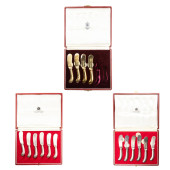 TWO CASED SETS OF ASPREY RETAI