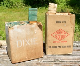 Two cases of vintage unused, new in
