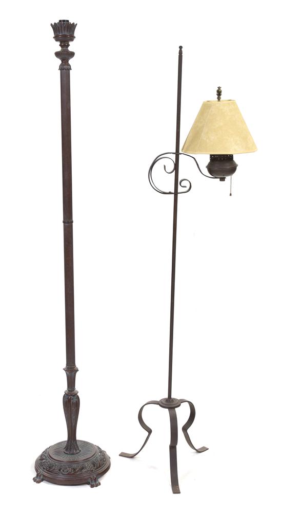 Two Cast and Wrought Metal Floor