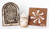 TWO CAST IRON ARCHITECTURAL VE