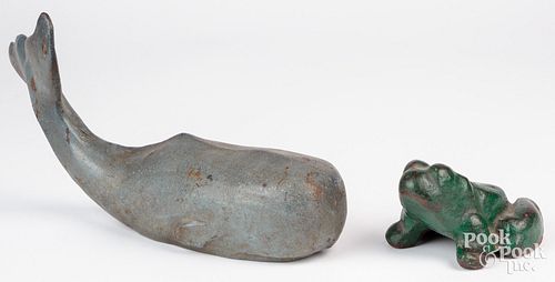 TWO CAST IRON DOORSTOPS, EARLY 20TH