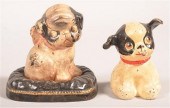 TWO CAST IRON HUBLEY DOG STILL