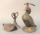TWO CAST IRON LAWN SPRINKLERS,