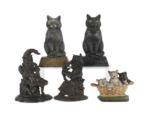 Two cast iron Punch and Judy