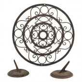 Two Cast Iron Sundials and an