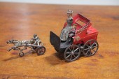 TWO CAST IRON TOYS.  American