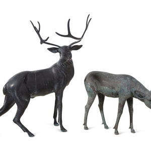 Two Cast Metal Animal Figures