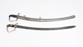 TWO CAVALRY SABERS A British P