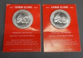 TWO CAYMAN ISLANDS 1972 25 DOL