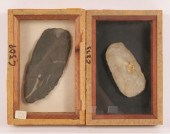 Two celts; slate celt from PA,