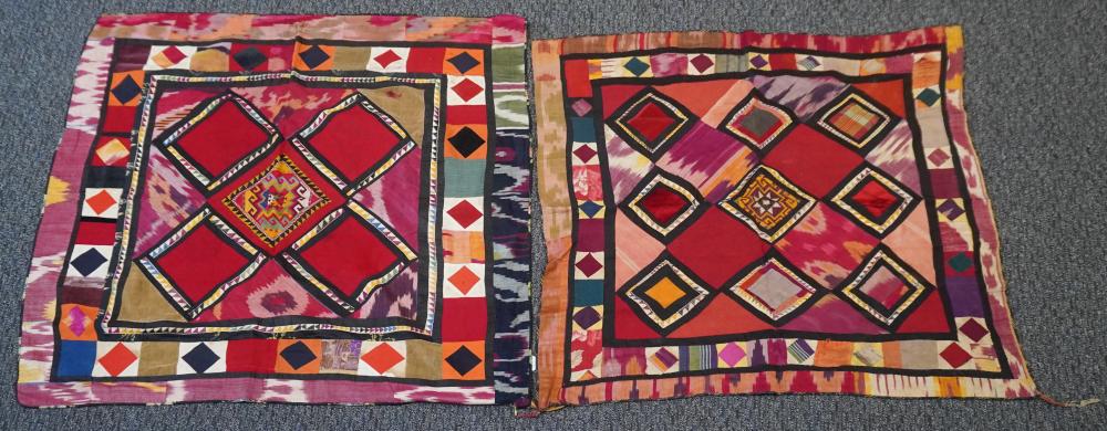 TWO CENTRAL ASIAN APPLIQUE WALL