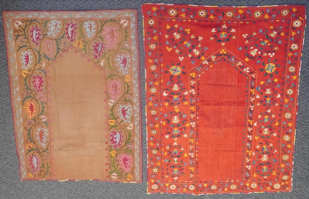 TWO CENTRAL ASIAN EMBROIDERED