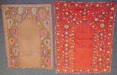 TWO CENTRAL ASIAN EMBROIDERED