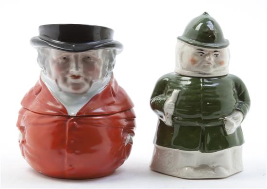 * Two Ceramic Full Figure Tobacco