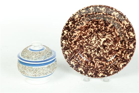 TWO CERAMIC ITEMS.  England  1st