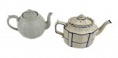 TWO CERAMIC TEAPOTSTWO CERAMIC