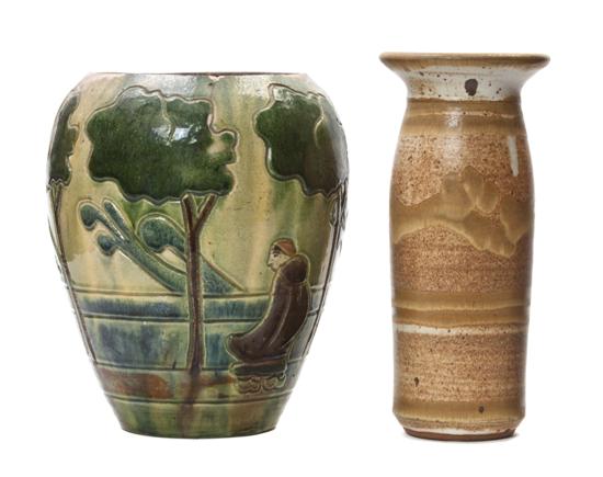 * Two Ceramic Vases comprising a