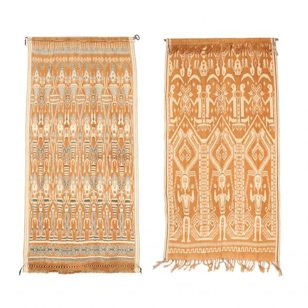 TWO CEREMONIAL DAYAK "PUA"