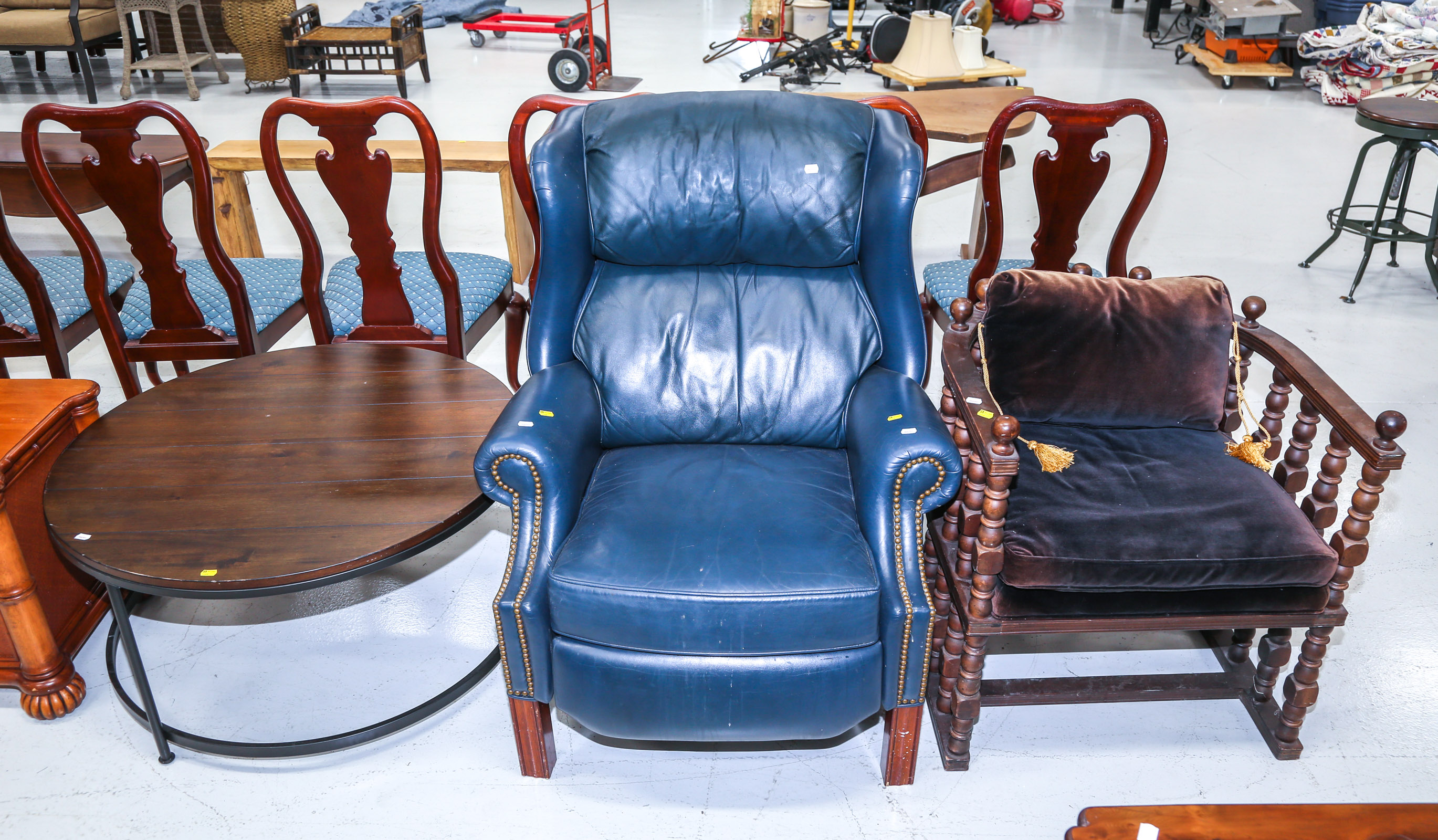 TWO CHAIRS & A COFFEE TABLE