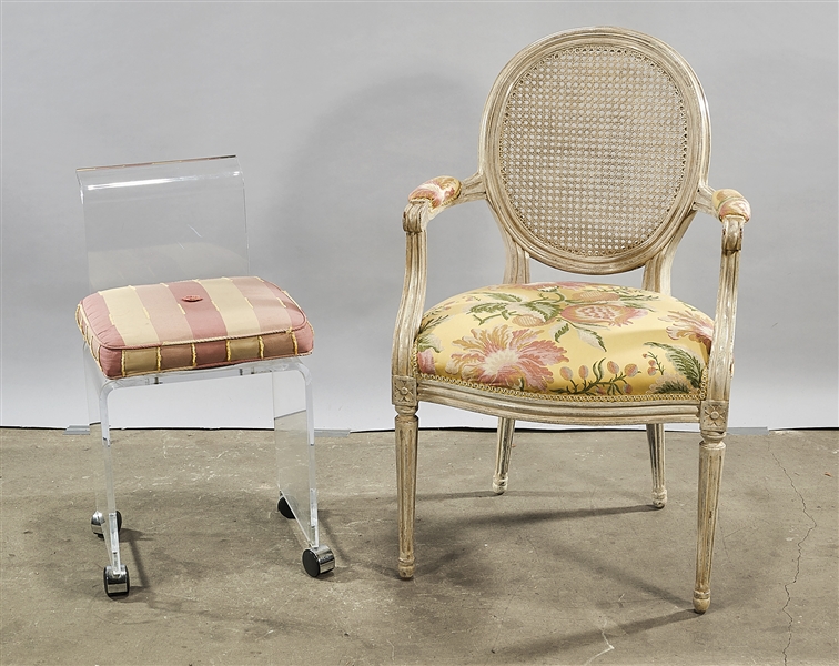 Two chairs; including a child's