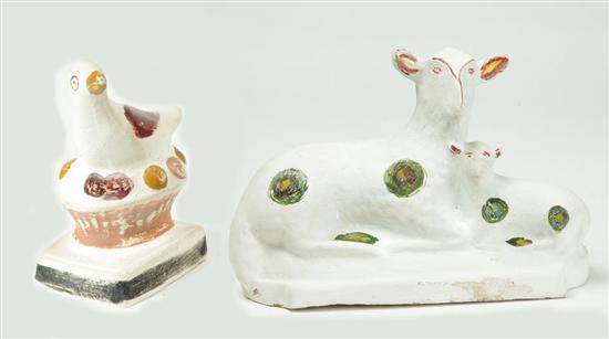 TWO CHALK FIGURES.  American 