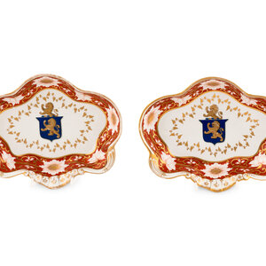 Two Chamberlain's Worcester Serving