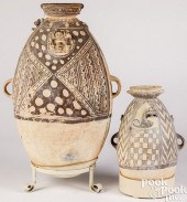 TWO CHANCAY POTTERY AMPHORA VE