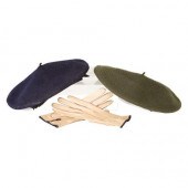 Two Chanel Berets and Pair of