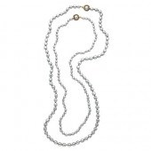 Two Chanel Gray Faux Baroque P