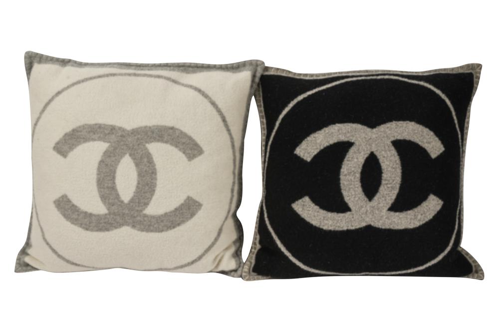 TWO CHANEL THROW PILLOWSTwo