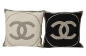 TWO CHANEL THROW PILLOWSTwo Ch