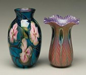Two Charles Lotton vases: one
